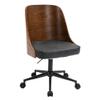 American Furniture Classics OS Home and Office Model AW804 Black and Brown Faux Leather Home Office Chair view 1