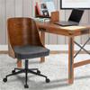 American Furniture Classics OS Home and Office Model AW804 Black and Brown Faux Leather Home Office Chair view 2