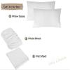100% Egyptian Cotton Sheets - 1000 Thread Count, 4 Piece Blush Truck Size(35"X70") Set -Single Ply Long-Staple Yarns, Sateen Weave, Fits Mattress Upto 13"-16" Deep Pocket view 2