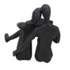 AB Tools Couple Reading Silhouette Figurine Statue House Decor Ornament Cast Iron Home view 2
