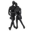 AB Tools Couple Reading Silhouette Figurine Statue House Decor Ornament Cast Iron Home view 3