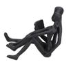 AB Tools Couple Reading Silhouette Figurine Statue House Decor Ornament Cast Iron Home view 4