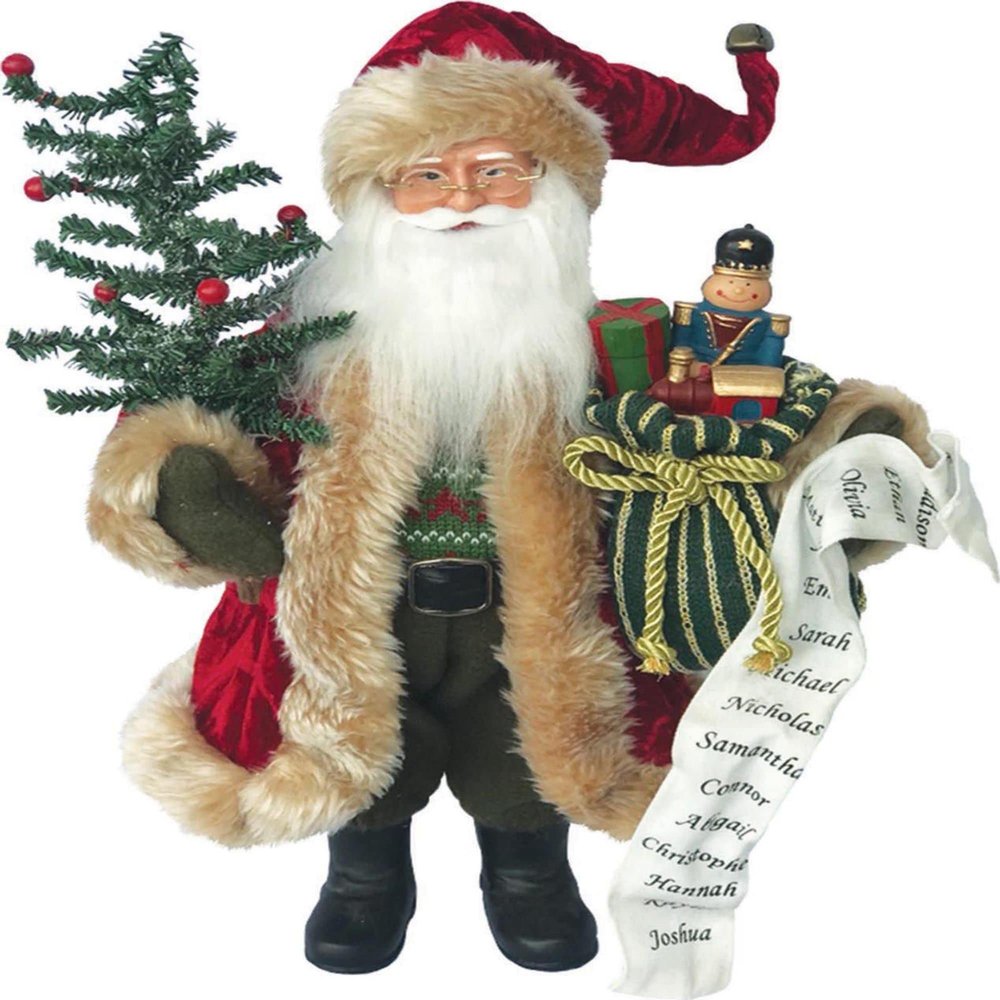 Unknown1 15" Old Fashion Claus Red