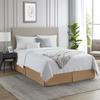 Nestl Light Brown Bed Skirt Cal King Size - Cal King Bed Skirt 14 Inch Drop - Brushed Microfiber Bed Skirts - Hotel Quality Pleated Bed Skirt - Shrinkage & Fade Resistant view 4