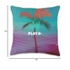 90's Retro Palm Tree broken. Vaporwave Digital Art Throw Pillow view 4