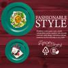 240-Piece Premium Green Disposable Plate Set - include 120 dinner plates 10.25'' & 120 Dessert Plates 7.5'' - Eco-Friendly Dinner Plates for 120 Guests, Perfect for Holiday Gatherings & Events view 4
