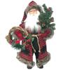 Unknown1 15" Plaid Black Bear Santa Red view 1