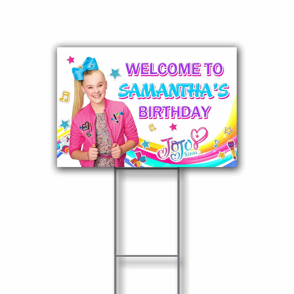Jojo Yard Sign - 18x12in - Outdoor Sign - Includes Stake (Yoyo)
