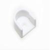 One Stop DIY 40 x WARDROBE WHITE PLASTIC OVAL TYPE PLASTIC ROD RAIL SOCKETS 16MM ID NEW view 1