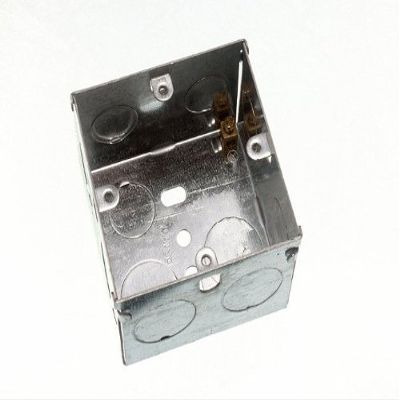 One Stop DIY 3 x FLUSH METAL BACK PATTRESS BOX 1 GANG SINGLE 47MM NEW