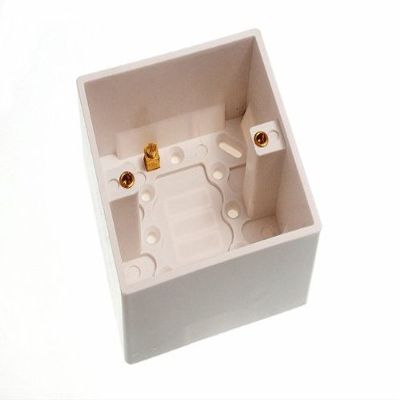 One Stop DIY 20 x SURFACE MOUNT PATTRESS SWITCH SOCKET BACK BOX 1 GANG 47MM DEEP NEW
