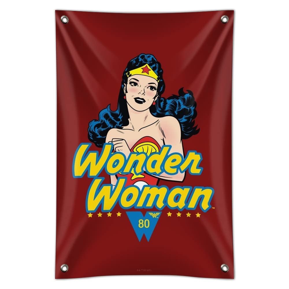 Wonder Woman 80th Classic Comic Pose Home Business Office Sign