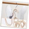 Cabilock 4pcs Outdoor Shoes Drying Rack Sturdy Stainless Steel Hanging Organizer Hooks Compact and Easy to Install for Home and Shop Use view 3