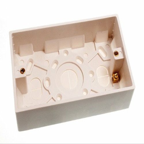 One Stop DIY 12 x SURFACE MOUNT PATTRESS SWITCH SOCKET BACK BOX 2 GANG 35MM DEEP NEW