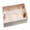 One Stop DIY 12 x SURFACE MOUNT PATTRESS SWITCH SOCKET BACK BOX 2 GANG 35MM DEEP NEW view 1