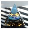 ZTBH Crystal Pyramid Blue Lace Agate Sphere Obsidian Orgone Pyramid Healing Crystals (Size : 60mm) view 1