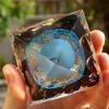 ZTBH Crystal Pyramid Blue Lace Agate Sphere Obsidian Orgone Pyramid Healing Crystals (Size : 60mm) view 2