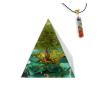 ZTBH Crystal Pyramid Malachite Tree of Life Orgone Pyramid Healing Crystals (Size : 40 * 40mm) view 1