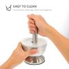 1 Set Stainless Steel Masher Garlic mud Pepper Pot Pepper Mill peppermills Pepper Household Garlic Pounder 304 Stainless Steel Garlic view 4