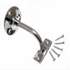 One Stop DIY 2 x STAIR HAND RAIL BRACKETS WALL SUPPORTS 3 INCH 75MM CHROME BRASS NEW view 1