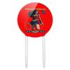 Acrylic Wonder Woman 80th Stance Cake Topper Party Decoration for Wedding Anniversary Birthday Graduation