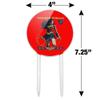 Acrylic Wonder Woman 80th Stance Cake Topper Party Decoration for Wedding Anniversary Birthday Graduation view 2