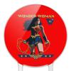 Acrylic Wonder Woman 80th Stance Cake Topper Party Decoration for Wedding Anniversary Birthday Graduation view 3