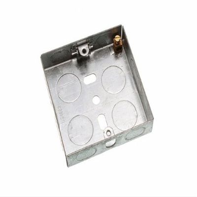 One Stop DIY 12 x FLUSH METAL BACK PATTRESS BOX 1 GANG SINGLE 16MM NEW