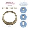 Kilner Wide Mouth Preserve Jar Screw Bands | Set of 6 view 2