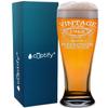 54th Birthday Vintage 54 Years Old Time 1968 Quality Etched 16 oz Pilsner Glass Present for Men and Women view 1