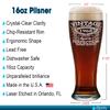 54th Birthday Vintage 54 Years Old Time 1968 Quality Etched 16 oz Pilsner Glass Present for Men and Women view 2