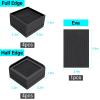 Flechazo Pack of 8 Furniture Bed Risers, 2 or 4 Inch Heavy Duty Adjustable Plastic Triangular Furniture Risers with Non-Slip Mats for Bed, Desk, Sofa view 2