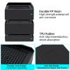Flechazo Pack of 8 Furniture Bed Risers, 2 or 4 Inch Heavy Duty Adjustable Plastic Triangular Furniture Risers with Non-Slip Mats for Bed, Desk, Sofa view 4