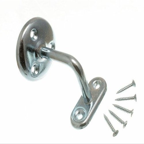 One Stop DIY 3 x STAIR HAND RAIL BRACKETS WALL SUPPORTS 2 1/2 INCH 63MM BZP STEEL NEW