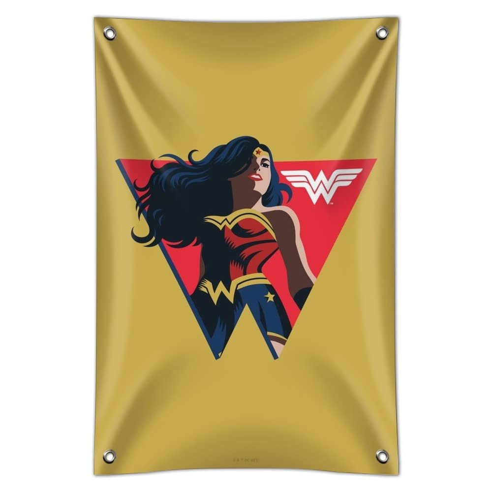 GRAPHICS & MORE Wonder Woman 80th Red Logo Pose Home Business Office Sign