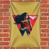 GRAPHICS & MORE Wonder Woman 80th Red Logo Pose Home Business Office Sign view 2