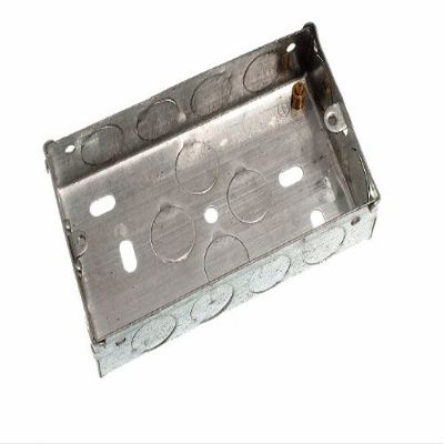 One Stop DIY 20 x FLUSH METAL BACK PATTRESS BOX 2 GANG DOUBLE 25MM NEW
