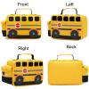 Bluboon Insulated Lunch Box for Kids Boys Girls School Lunch Bags Reusable Cooler Thermal Meal Tote for Picnic (Yellow School bus) view 4