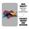 GRAPHICS & MORE Wonder Woman 80th Script Block Home Business Office Sign view 2