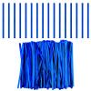 LUTER 750pcs 4 Inch Metallic Twist Ties, Reusable Bag Ties Plastic Bread Twist Tie for Treat Bags Coffee Bags Snacks Cake Pops Party Favors (Blue) view 1