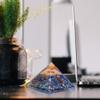 ZTBH Crystal Pyramid Natural Lapis Lazuli Crushed Stone Pyramid White Crystal Pillars Energy Generator Healing Crystals (Size : 7.5cm*6.5cm) view 3