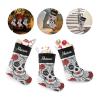 CUXWEOT Personalized Sugar Skull Mexican Lady Christmas Stocking Customize Name Decor for Xmas Tree Fireplace Hanging Party 17.52 x 7.87 Inch view 3