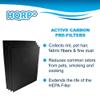 HQRP HPA300 Kit 3x HEPA Filters w/ 4x Activated Carbon Pre Filters compatible with Honeywell HPA300, HA300, HPA304, HPA8350, HPA3300, HPA5300, HPA5350, Filter R HRF-R3 Replacement view 3
