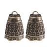 DUO ER 2pcs Vintage Sutra Bell DIY Keychain Pendant Brass Old Treatment DIY Pendant view 1