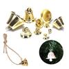 DUO ER 10pcs 10-50mm Jingle Bells Gold Pet Hanging Metal Bell Wedding Christmas Decoration Accessories Bells for Crafts (Christmas Bell Size : 25mm) view 2