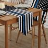 Hokiten Blue Thin Line Flag Table Runner - 72 Inches Long, American Police USA Flag Dresser Scarf Dining Tabletop Dcor for Kitchen/Farmhouse for Law Enforcement 13 x 72 Inch view 2