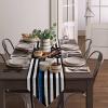 Hokiten Blue Thin Line Flag Table Runner - 72 Inches Long, American Police USA Flag Dresser Scarf Dining Tabletop Dcor for Kitchen/Farmhouse for Law Enforcement 13 x 72 Inch view 4