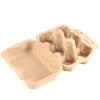 JAPCHET 50 Pack Egg Cartons - 6 Count, Paper Pulp Egg Tray Holder, Biodegradable for Family, Farm, Market view 4