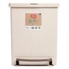 TATAY Recycling Bin 17L + 8L, 25L Total Capacity, with Pedal, 8L Separate Bucket, Polypropylene, BPA Free, 100% Recycled Materials, Beige Colour. Measures: 33.5 x 31 x 42cm view 4
