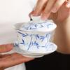 180ml Chinese Gaiwan Hand Painted Kung Fu Tea Set Ceramic Household Tea Cup Bowl Tureen view 4